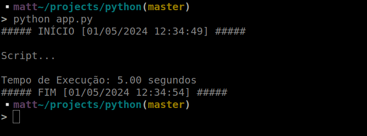Measuring the execution time of a Python script